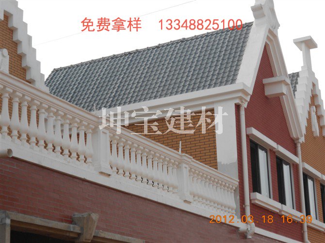 成都新型仿古树脂琉璃瓦_为青城山欧式别墅楼增色不少