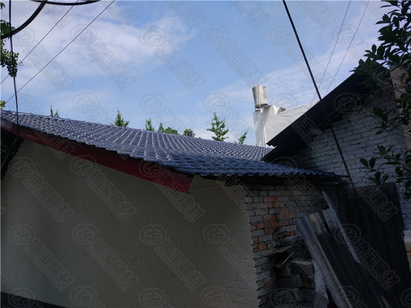 温江区府通路政府旧房改造合成树脂瓦案例