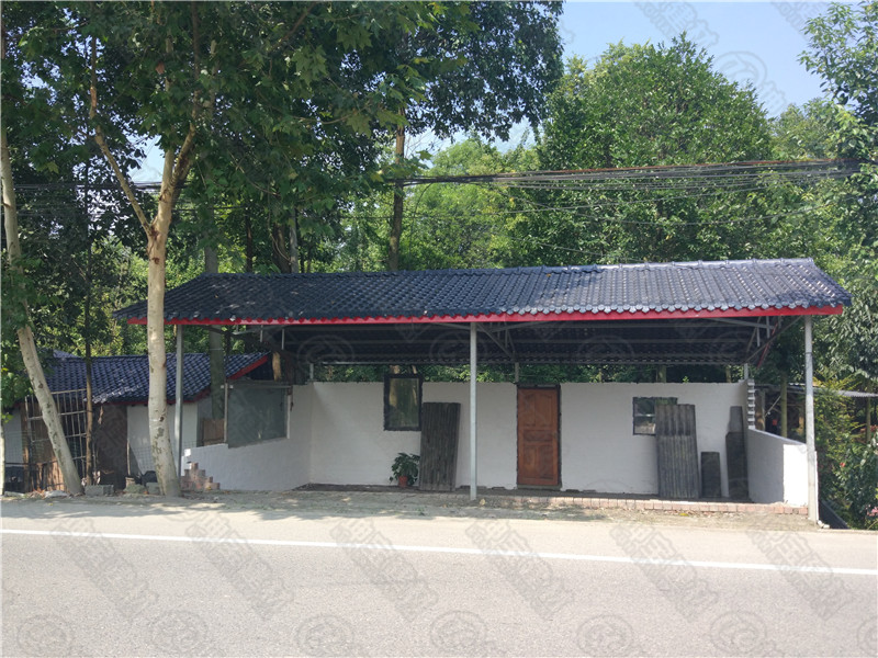 温江区府通路政府旧房改造合成树脂瓦案例