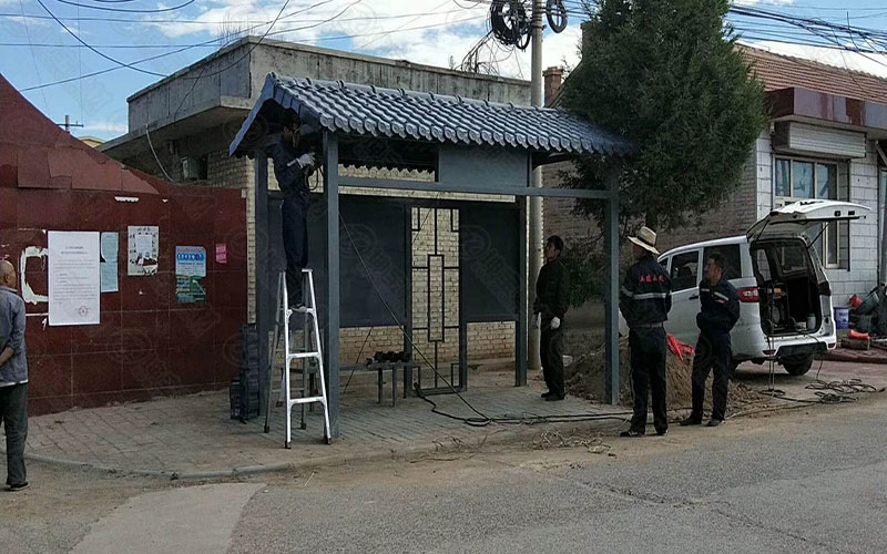 洛阳合成树脂瓦公交车站台 洛阳合成树脂瓦公交车站台