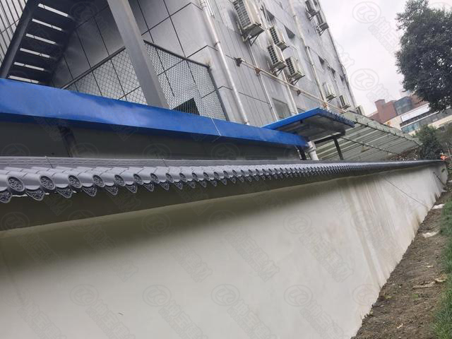 成都仿古墙头瓦效果图,彰显成都文化时代特色 成都***美文化墙仿古围墙一体瓦彰显成都文化时代特色