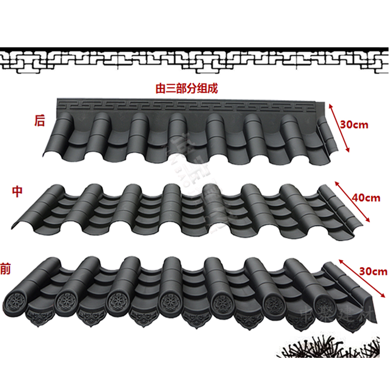 古瓦新制，树脂仿古瓦为现代仿古建筑添砖加瓦